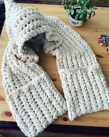 Hooded Pocket Scarf