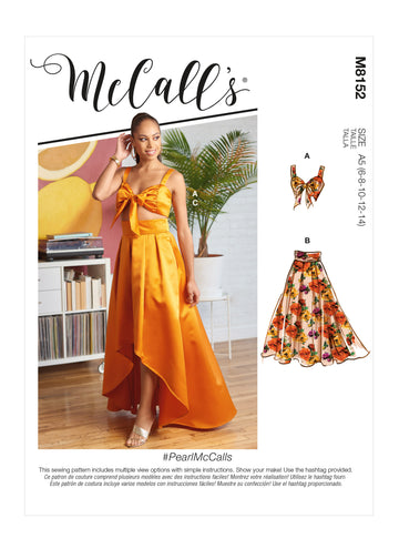 McCall's Misses' Top & Skirts M8152 - Sewing Pattern