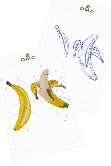 Bananas in DMC - PAT0502 - Downloadable PDF