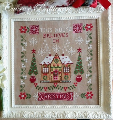 Cuore E Batticuore This House Believes in Christmas Cross Stitch Chart - 2005205 - Leaflet