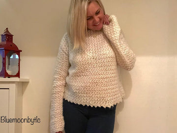 Crochet Cotton Tail Sweater