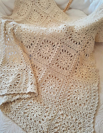 Flower Motif Baby Blanket