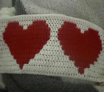Overlay mosaic hearts