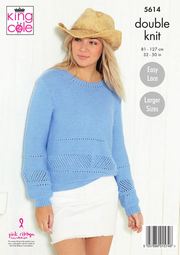 Sweater & Cardigan in King Cole Paradise Beaches DK - 5614 - Downloadable PDF