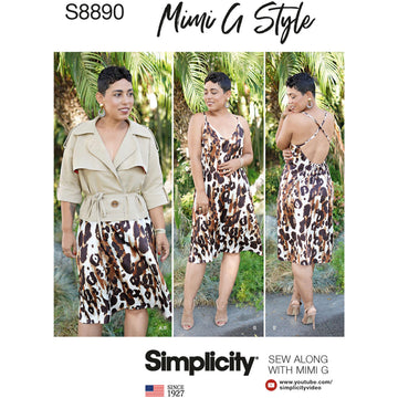 Simplicity S8890 Misses Slip Dress and Jacket - Sewing Pattern