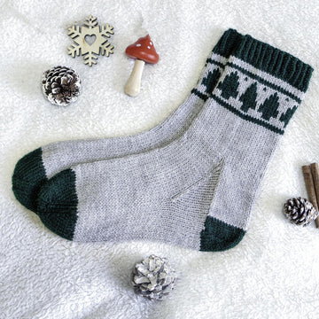 Festive Christmas Tree Socks