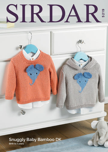 Sweaters in Sirdar Snuggly Baby Bamboo DK - 5219 - Downloadable PDF