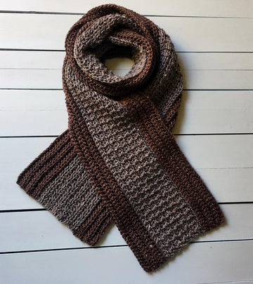Mans Crochet Scarf Pattern: Your Man Tweeds a Crocheted Scarf!