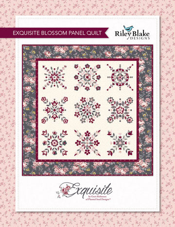 Riley Blake Exquisite Blossom Panel Quilt - Downloadable PDF