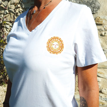 Un Chat Dans L'Aiguille Easy Customize - Sun Rays - Size XS Printed Embroidery Kit