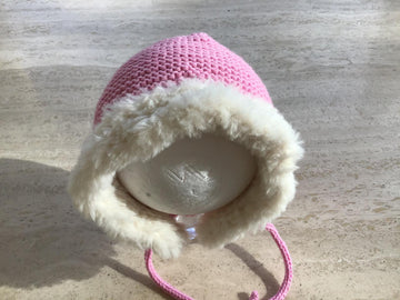 Baby Girl Fur Trim Hat