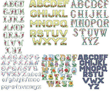 Floral Alphabets - PDF