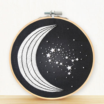 Embroidery and Sage Gemini Zodiac Embroidery Kit - 8 1/4in W x 8 1/4in L x 3/8in D