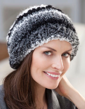 Quick & Easy Hat in Red Heart Light & Lofty Solids - LW2565