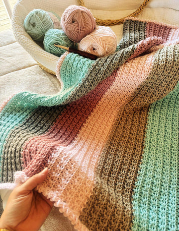 Knit-Look Broken Rib Stitch