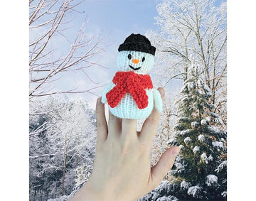 Christmas Frosty the Snowman Finger Puppet