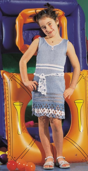 Giusy Dress in Adriafil Cheope and Papua - Downloadable PDF