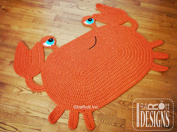 Cranky Crab Crochet Rug