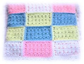 Baby Afghan Color Blocks