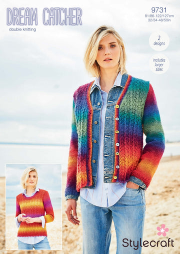 Jumper and Cardigan in Stylecraft Dreamcatcher - 9731 - Downloadable PDF