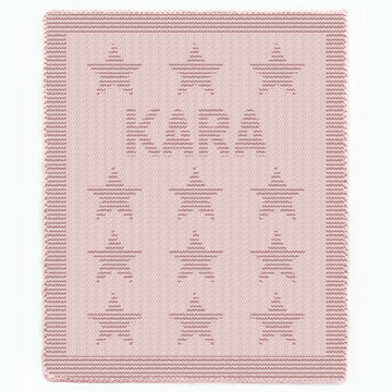 Knitting Pattern KARA name knit chunky newborn blanket Knit-Purl only, New Baby star motif beginner receiving stroller throw personalized