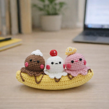 Ice Cream crochet pattern, Cute crochet pattern,Easy Crochet Patterns for Beginners