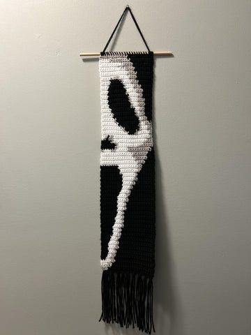 Ghost Wall Hanging Graph Pattern