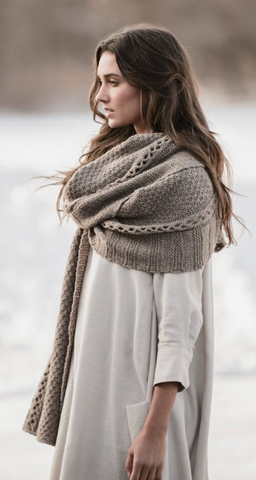 Endless Wrap in Blue Sky Fibers Woolstok - 201611 - Downloadable PDF