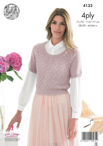 Sweaters in King Cole Bamboo 4Ply - 4133 - Downloadable PDF