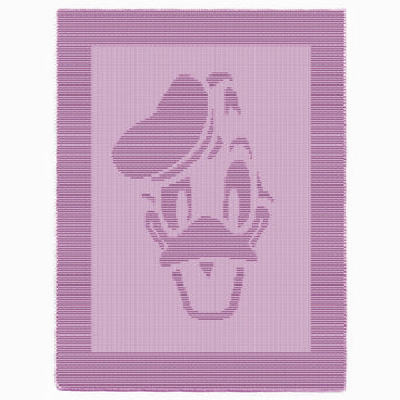 Donald Duck Baby Blanket Knitting Pattern