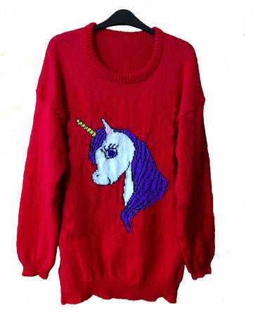 Cute Unicorn Head Jumper