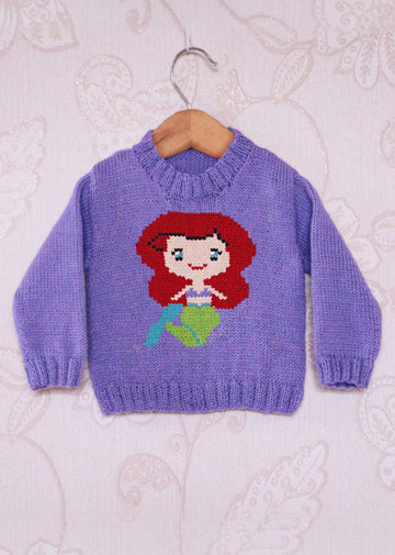 Intarsia - Ariel the Mermaid Chart - Childrens Sweater
