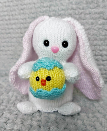Easter Bunny & Chick in Egg Chocolate Orange Cover or Decoration LH034