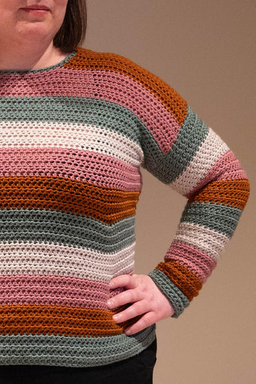 Striped Crochet Sweater
