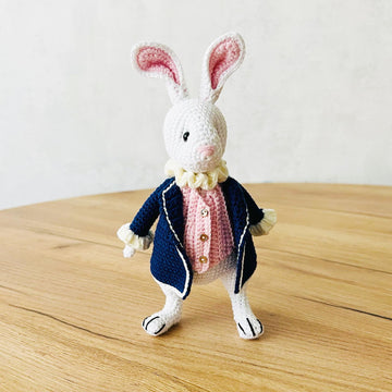 Amigurumi white rabbit, crochet bunny, amigrumi bunny, crochet rabbit, Bunny in jacket