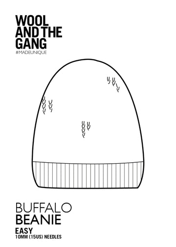 Buffalo Beanie in Wool and the Gang Mixtape Yarn - Downloadable PDF