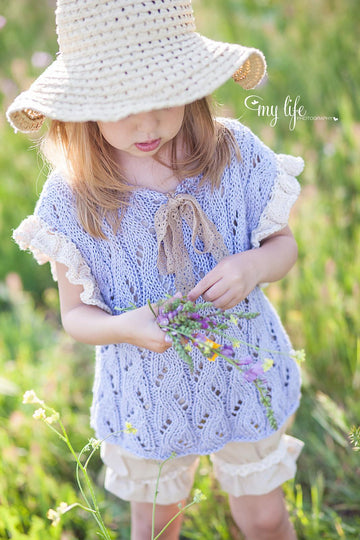 "Wisteria" lace top or poncho