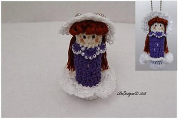 Crinoline Doll Lip Balm Holder Crochet Pattern