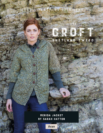 Merida Jacket in West Yorkshire Spinners The Croft Shetland Tweed - DBP0065 - Downloadable PDF