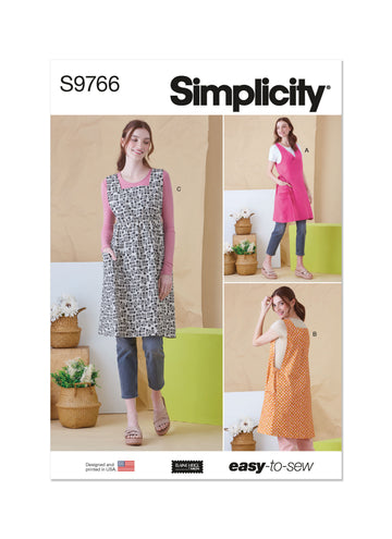 Simplicity Misses' Tabard Aprons by Elaine Heigl Designs S9766 - Sewing Pattern