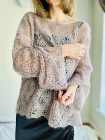 Lace mohair jumper