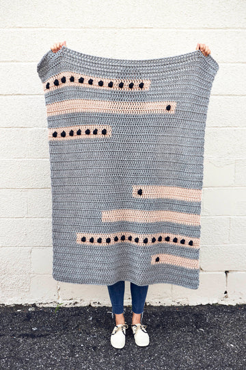 Dot to Dot Lapghan in Lion Brand Hue & Me - M20281-TWH - Downloadable PDF