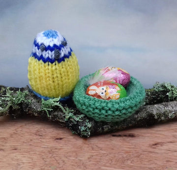 Blue Tit & Mini Egg Nest - Creme Egg Cover
