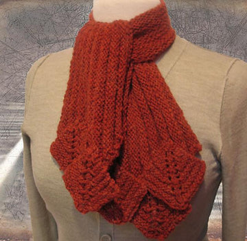 Limestone Scarf Stitch Red