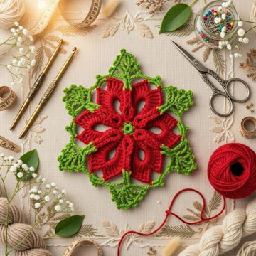 Crochet Hexagon Doily Pdf + Video Tutorial