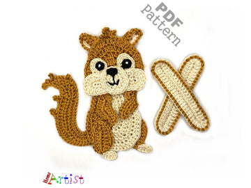 Crochet Animal Alphabet X Xeruse pattern