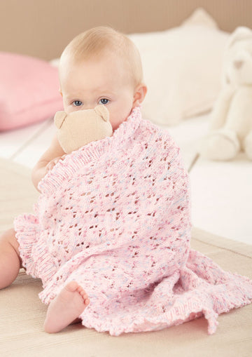 Babies Blankets in Sirdar Snuggly Spots DK - 4564 - Downloadable PDF