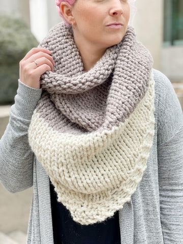 Snow Cap Triangle Scarf