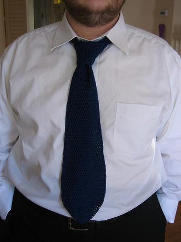 Men's Crocheted Tie