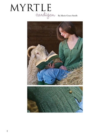 Myrtle Cardigan in Juniper Moon Sabine - Downloadable PDF